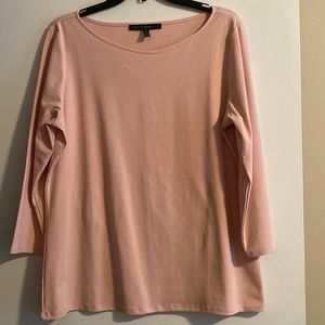 White House Black Market - 3/4 Sleeve Pink Top